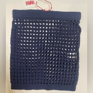 Solid & Striped The Ronnie Skirt in Crochet blue cover up size XS NEW